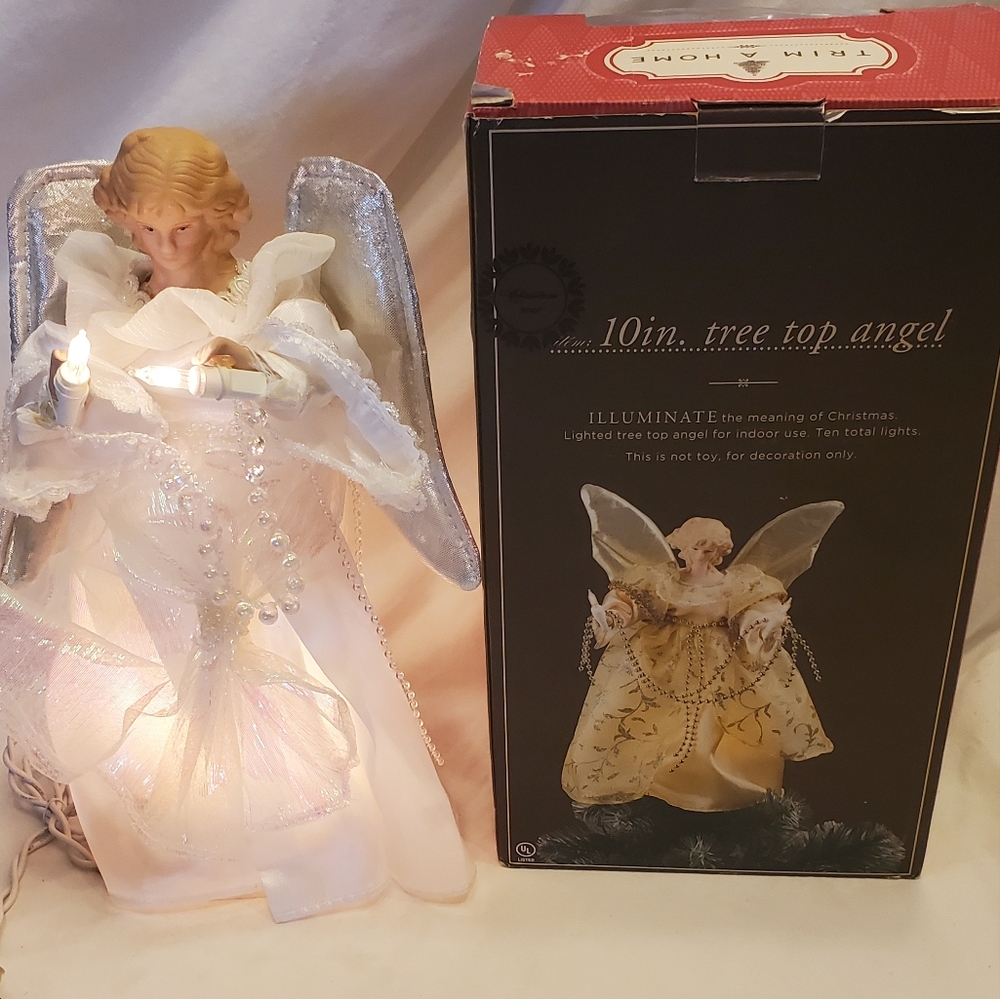 Tree Top Angel Vintage 2004 Trim-A-Home Lighted Tree Topper